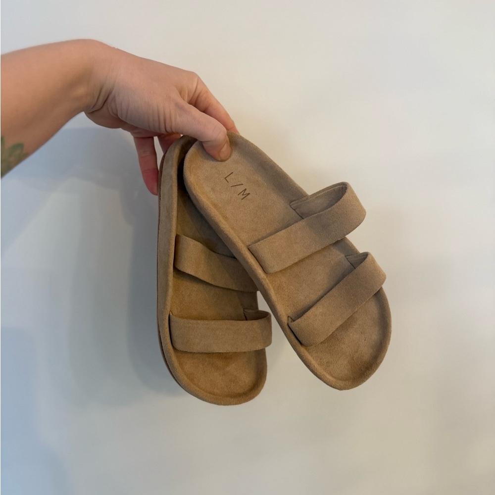Lauren Manoogian Suede Band Sandals in Sand - BRAND NEW
